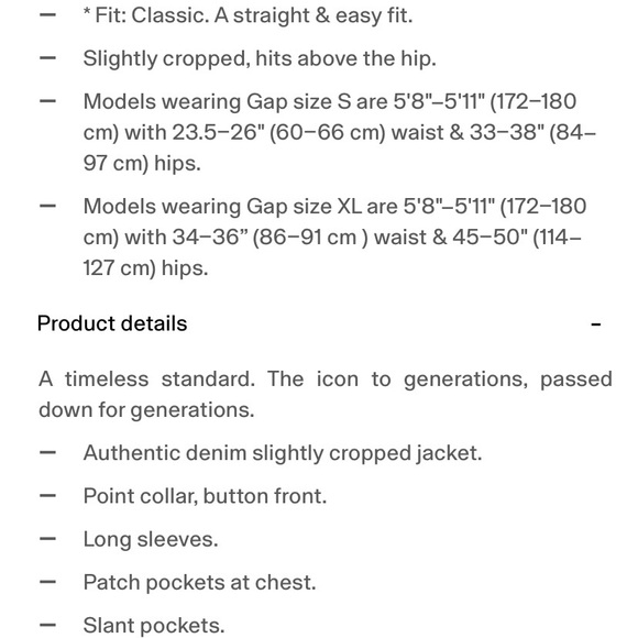 Gap Icon Jean Jacket Dark Indigo XXL Women’s Like New All Seasons Classic Blue - Picture 15 of 16